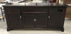 Large Modern Cherry TV Dresser