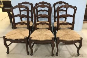 Six Antique Reproduction Country French Dining Chairs
