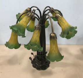 Vintage 12 Light Lily Lamp