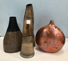 Four Decorative Displays Vases