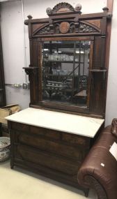 Eastlake Victorian Marble Top Dresser