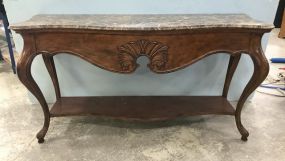 Antique Reproduction Large French Style Wall Console Table