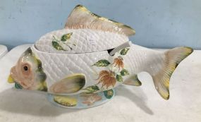 Italian Porcelain Fish Soup Tureen