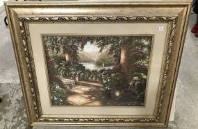 Large Framed Porch Scene Print