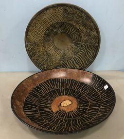 Two Large Decorative Chargers