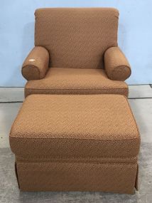 Something Southern Upholstered Arm Chair and Ottoman