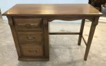 Vintage Oak Kneehole Writing Desk