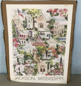 Magnolia Mills Artist Proof Print Jackson, Mississippi