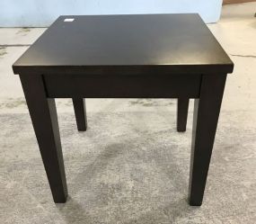 Small Modern Cherry Side Table
