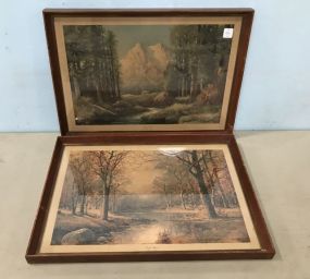 Two Vintage Robert Wood Prints