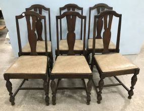 1920's Colonial Revival Walnut Dining Chairs