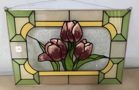 Painted Glass Decor Panel
