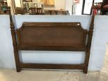 Drexel 1980's Mini Post Cane Back Headboard