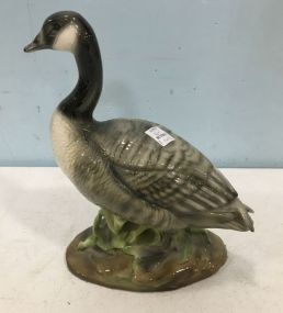 Hand Painted Porcelain Geese Statue