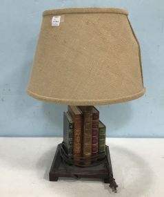 Decor Leather Book Style Desk Lamp