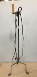 Metal Colonial Style Mini Floor Lamp