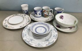 Group of Porcelain Collectible Plates and Mugs