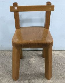 Solid Oak Hand Made Chair