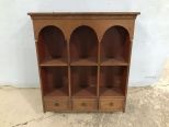 Vintage Display Cubby Wall Rack