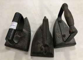 Three Antique Pressing Irons