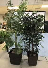 Two Large Artificial Plant with Planters