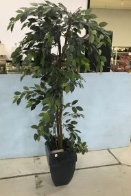 Artificial Plant with Metal Base