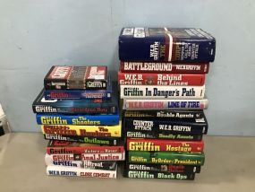 Large Collection of W.E.B Griffin War Books