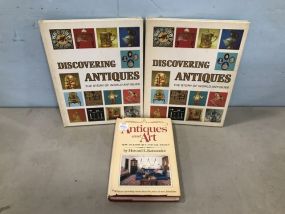 Two Discovering Antique Books and Antiques & Art Book