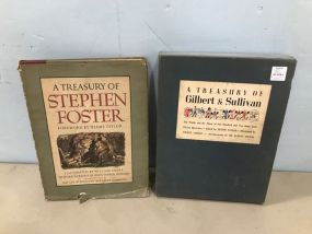 A Treasury of Gilbert & Sullivan Music Book and Treasury of Stephen Foster