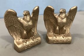 Pair of Gold & Brass Eagle Bookends