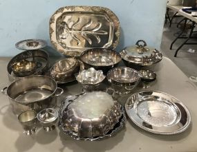 Large Group of Silver Plate Pieces