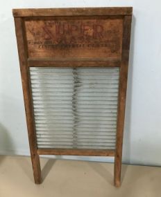 Antique Super Glass Wash Board