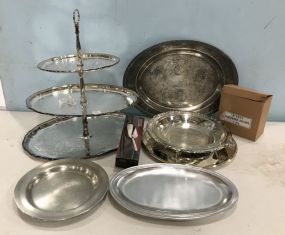 Group of Silver Plate Serving Pieces