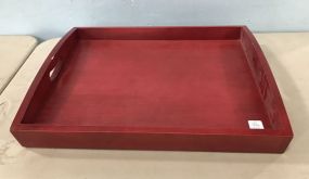 David & Carey Red Serving Tray