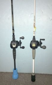 Two Lew's MCS Lazor LZR Reels