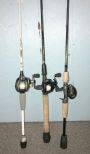 Two Field & Streams Reels and Bass Pro SCT