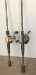 Two Open Face Reels and Rods