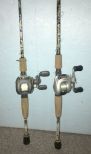 Two Open Face Reels and Rods