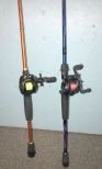 Two Open Face Reels and Rods