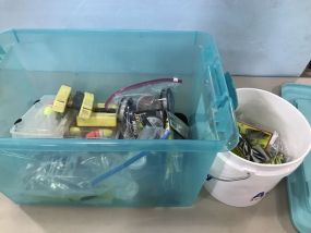 Crate of Fishing Accessories