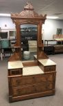Antique Eastlake Victorian Marble Top Dresser