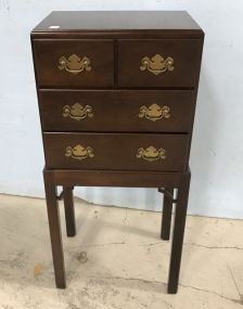 Chippendale Style Cherry Flatware Chest