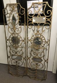 Pair of Decorative Metal Wall Plaques