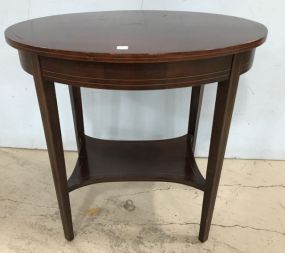 Federal Style Oval Lamp Table