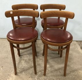 Set of Four Retro J & J Kohn & Mundus (Thonet) Bar Stools