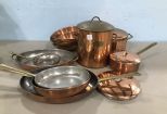 Group of Brass and Copper Cook Ware