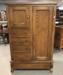 Vintage Oak Chifferobe