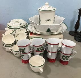 Group of Spode Christmas Tree China