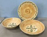 Gail Pittman Salad Bowl, Center Piece, and Platter