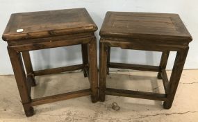 Pair of Small Oriental Style Side Tables